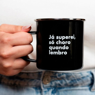 Caneca para Café Chá Preta Amarguinhos Frase Ja Superei Imaginarium em Oferta na Shopee