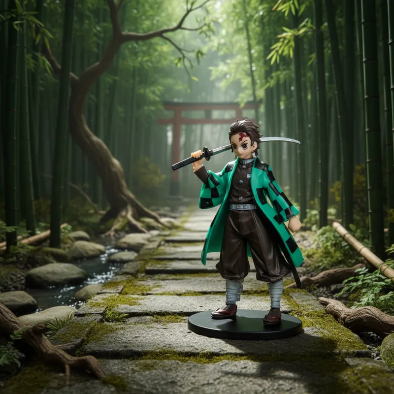 Tanjiro Kamado – Demon Slayer – Action Figure – Estatueta em PVC – 15 cm
