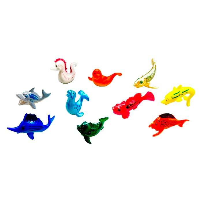 Kit animais do fundo do mar cartoon da ARTBRINK até 40 miniaturas | kits de 10, 20 ou 40 animais — imagem 2 de 2