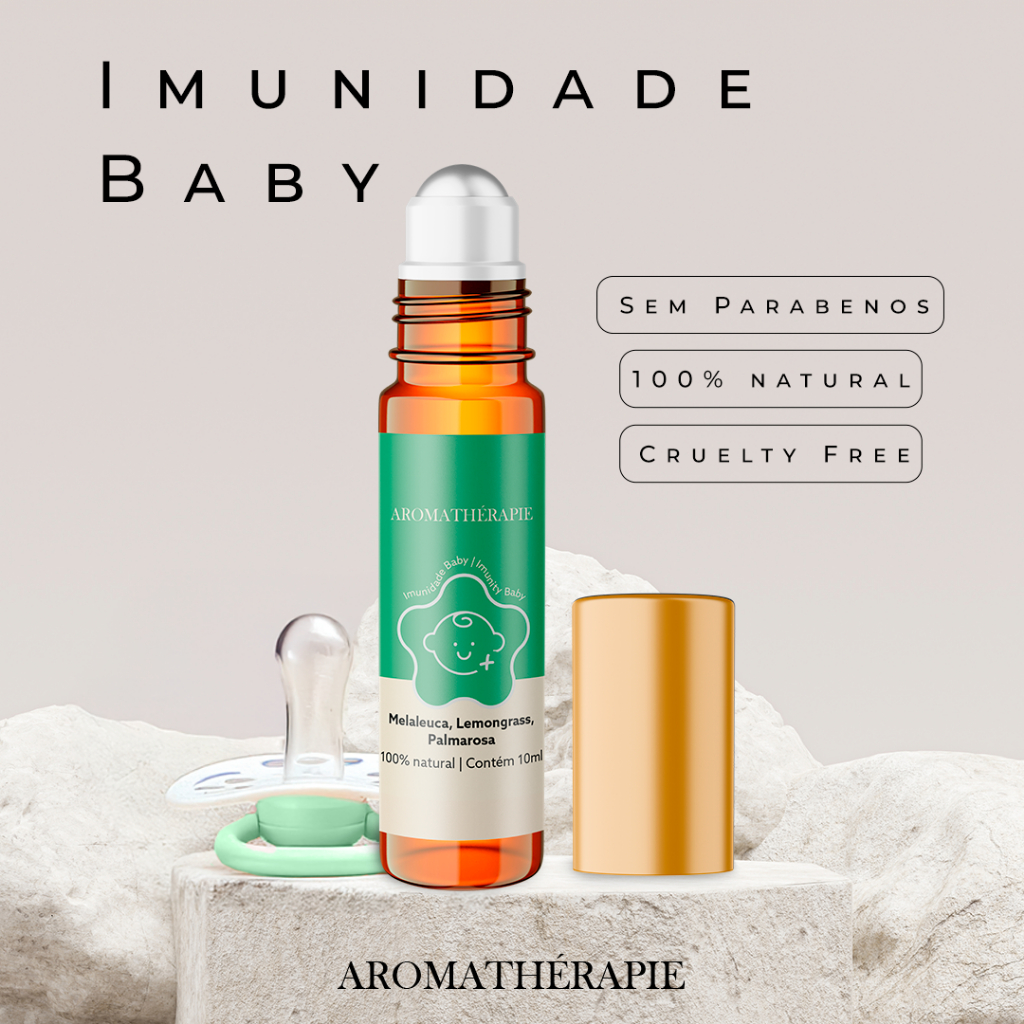 Aromaterapia Imunidade Baby Natural Blend Óleos Essenciais Roll on Aromathérapie