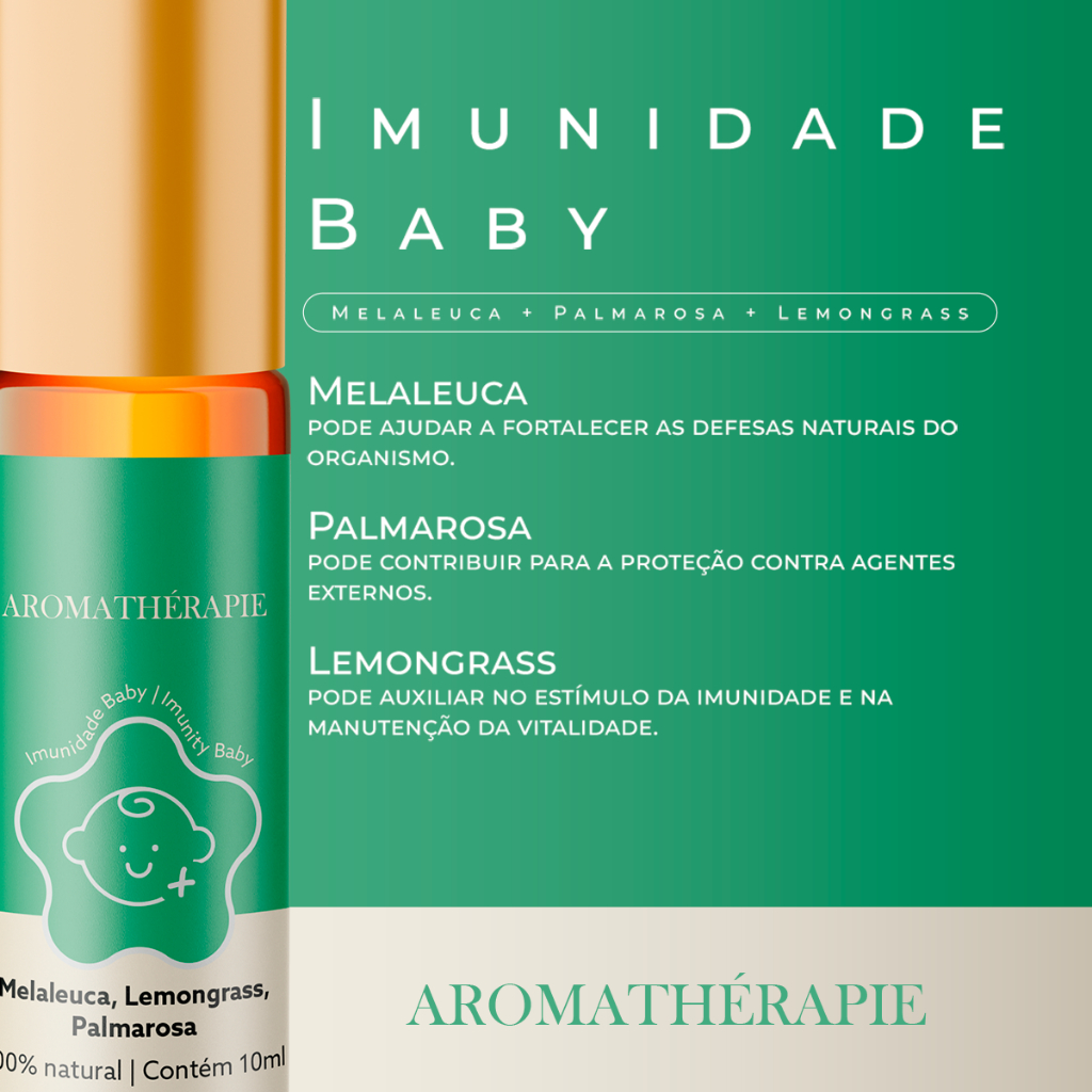 Aromaterapia Imunidade Baby Natural Blend Óleos Essenciais Roll on Aromathérapie — imagem 2 de 2