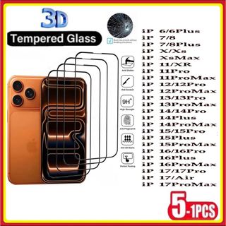 Película de vidro Temperado 3D Para iPhone XS XR XSMAX 11 12 13 14 15promax 16 16pro 16pr…