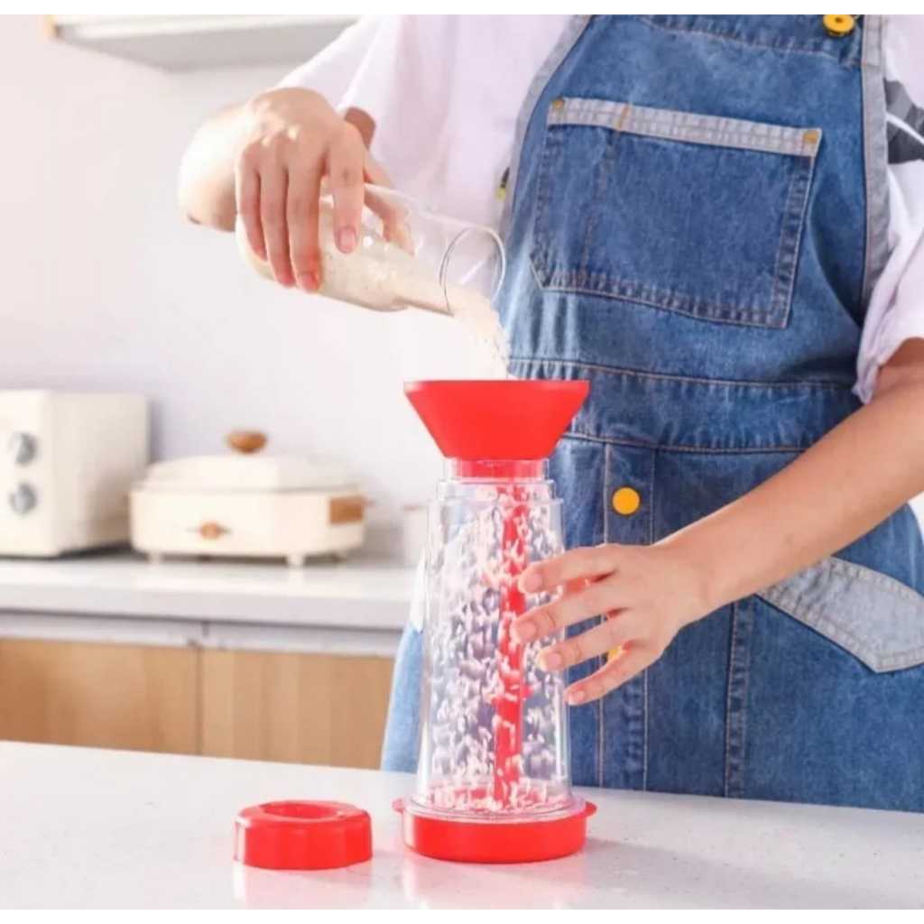 Misturador Farinha tapioca Copo Giratório Peneira Para Uso Doméstico  Ferramentas Cozimento Plástico