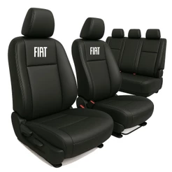 Capa De Banco Couro Automotivo Fiat Strada Cabine Simples Dupla Punto Linea Stilo Marea Tempra Fiorino Furgão
