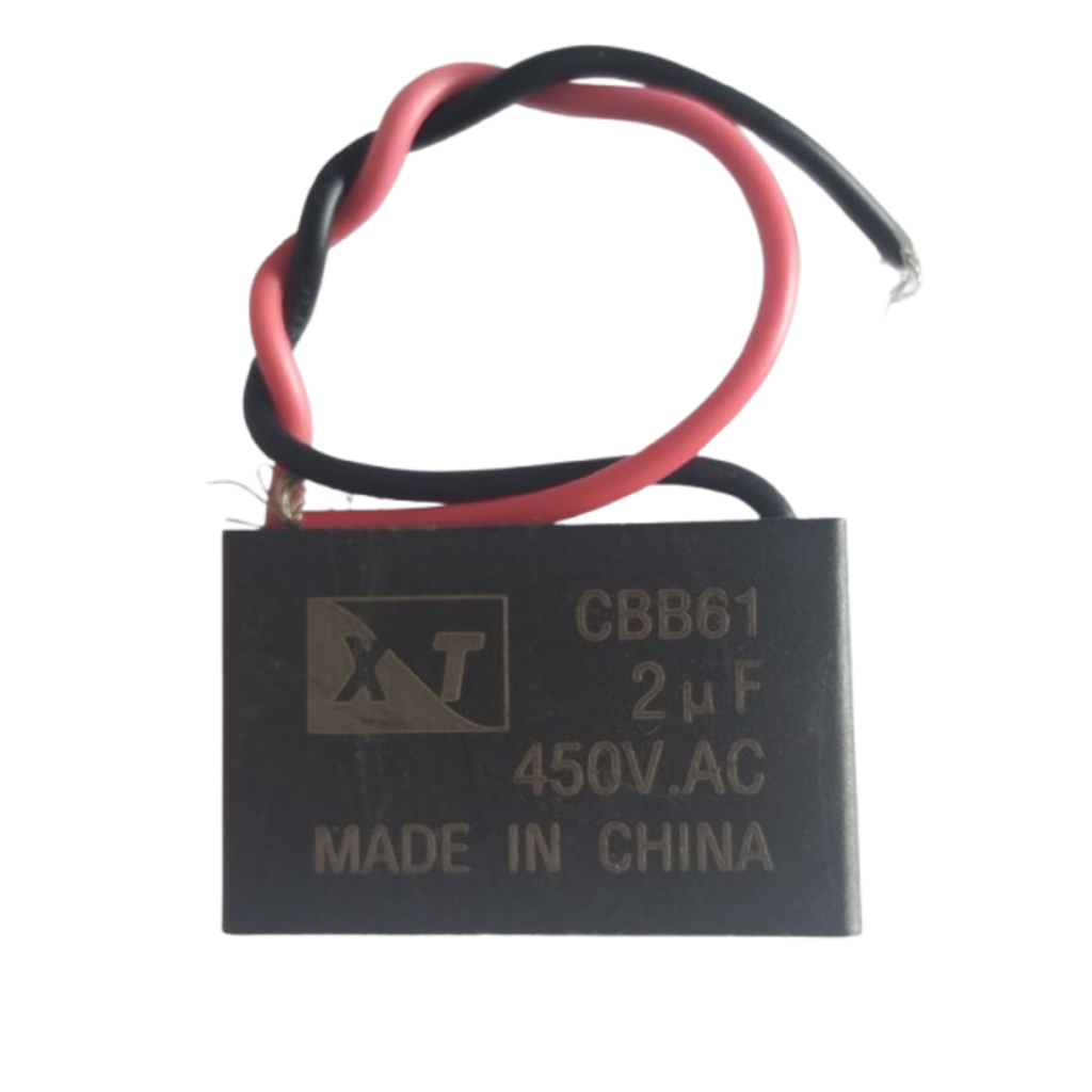 Capacitor Para Motor Ventilador Cbb61 2uf 450vac