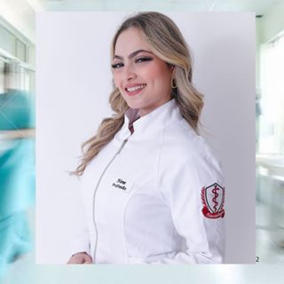 Jaleco Feminino em GABARDINE,  PERSONALIZADO em  PATCH com zíper, Gola Padre e BORDADO GRÁTIS em Oferta na Shopee