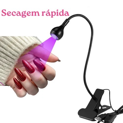Mini Led Uv Secagem Cabine Lanterna Clip De Mesa 110v/220v