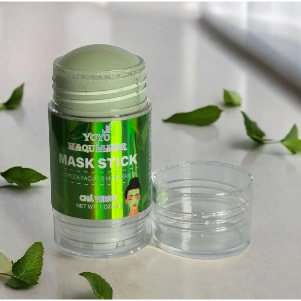 Máscara Chá Verde Remover de Cravos Anti-Acne Hidratante Beleza Pele Facial Clean Face Clareador Mask Stick FEBELLA Hot