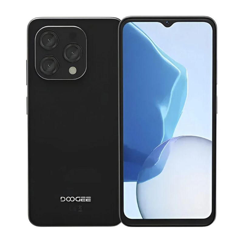 CELULAR Doogee N-55 , 128GB 8GB Ram, Tela 6,56" 90hz, Câmera 13mp, Bateria 5150mah, Preto