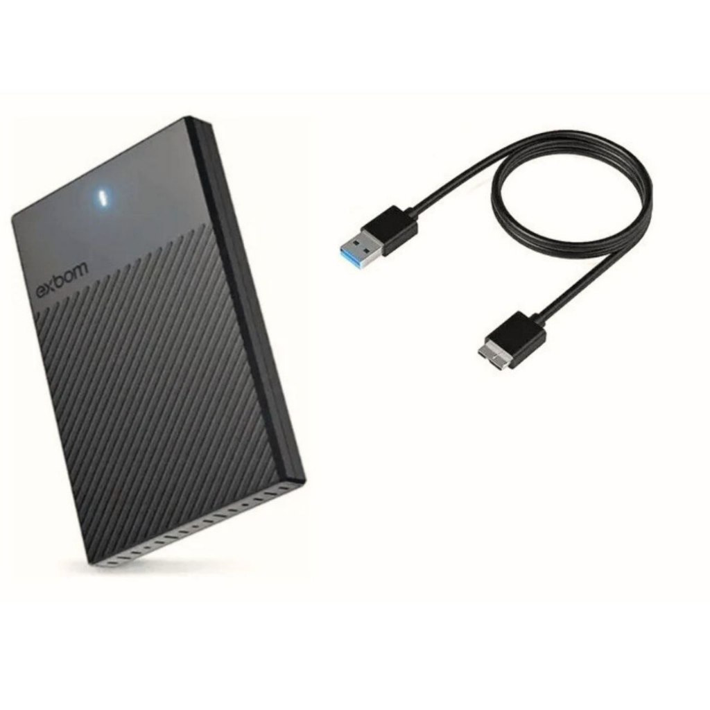 Hd Externo 1 Tera Usb 3.0 Notebook Xbox Ps2 Ps3 Ps4 Switch Preto