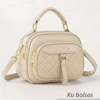 Bolsa Feminina Pequena Com Múltiplos Compartimentos Porta Celular Tira Colo Faixa de Mão De Couro Tranversal DEC6128# em Oferta na Shopee