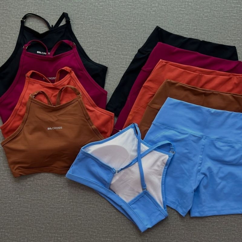 conjunto academia feminino poliamida zero transparência bojo removível  alta modelagem
