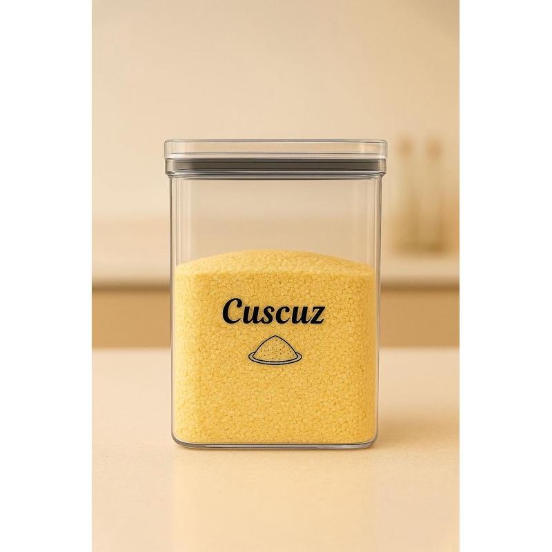 Porta-Cuscuz - Pote Hermético 950g - pote para alho - porta-cebola - porta-molho tomate - cozinha- porta-tempero