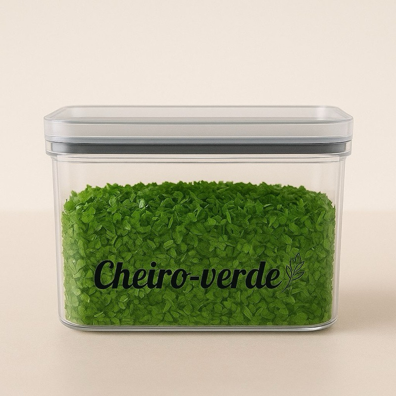 Porta-Cheiro Verde - Pote Hermético 450g - pote para alho - porta-cebola - porta-molho tomate - cozinha- porta-tempero em Oferta na Shopee