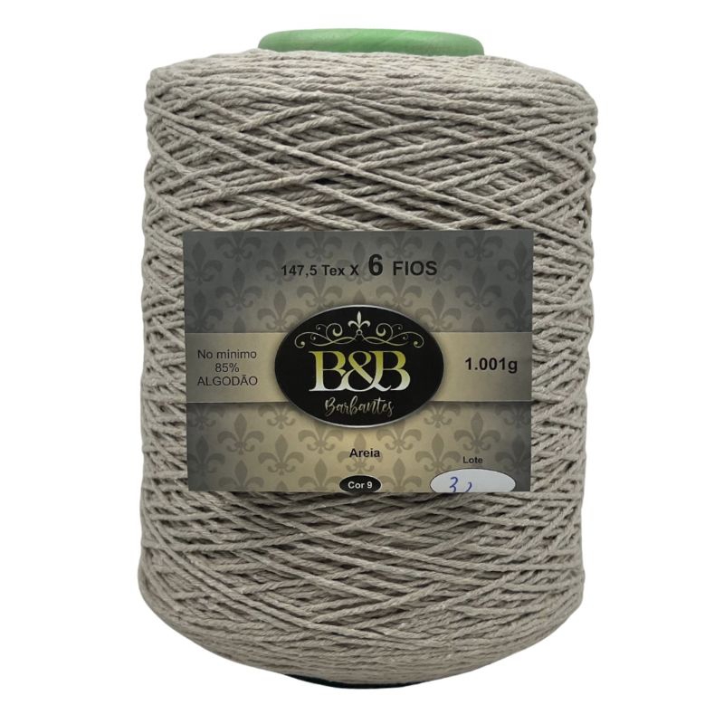 Barbante Fio 6 B&b 1kg Areia Cor 09 (1 Kg) em Oferta na Shopee