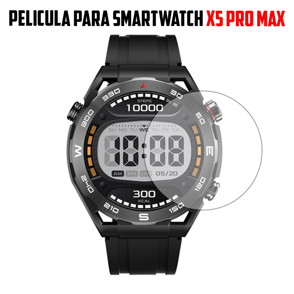 Película para Smartwatch X5 PRO MAX de vidro temperado Proteção de Tela