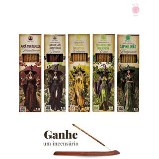 Kit 5 Incensos Artesanais Naturais Aromas Das Bruxas Meditação Cura Abundancia e Espiritualidade em Oferta na Shopee