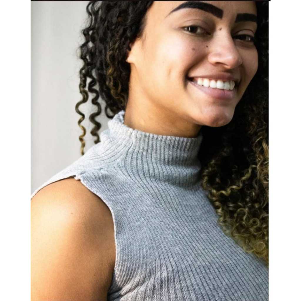 Blusa feminina estilosa  cacharrel lã gola alta, ideal para frio, sozinha com blazer ou casaco