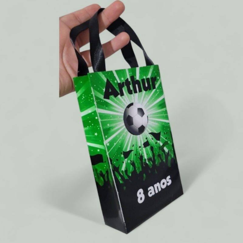 50 SACOLINHA PERSONALIZADA TEMA FUTEBOL | PEGUE E MONTE  | PERSONALIZADOS LEMBRANCINHAS SACOLINHA TEMA FUTEBOL