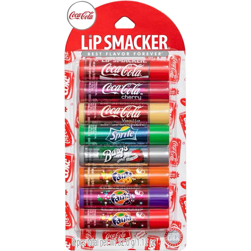 Coca-cola Lip Balm Hidratante Protetor Labial kit com 8 produto importado