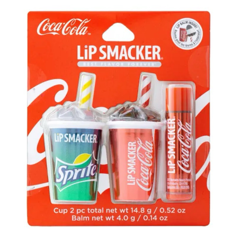 Maravilhoso kit aproveitem Coca-cola Lip Balm Smacker  importado