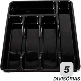 Porta Talher Suporte Organizador de Gaveta Cozinha Resistente 5 Divisórias Durável Versátil Bonito em Oferta na Shopee