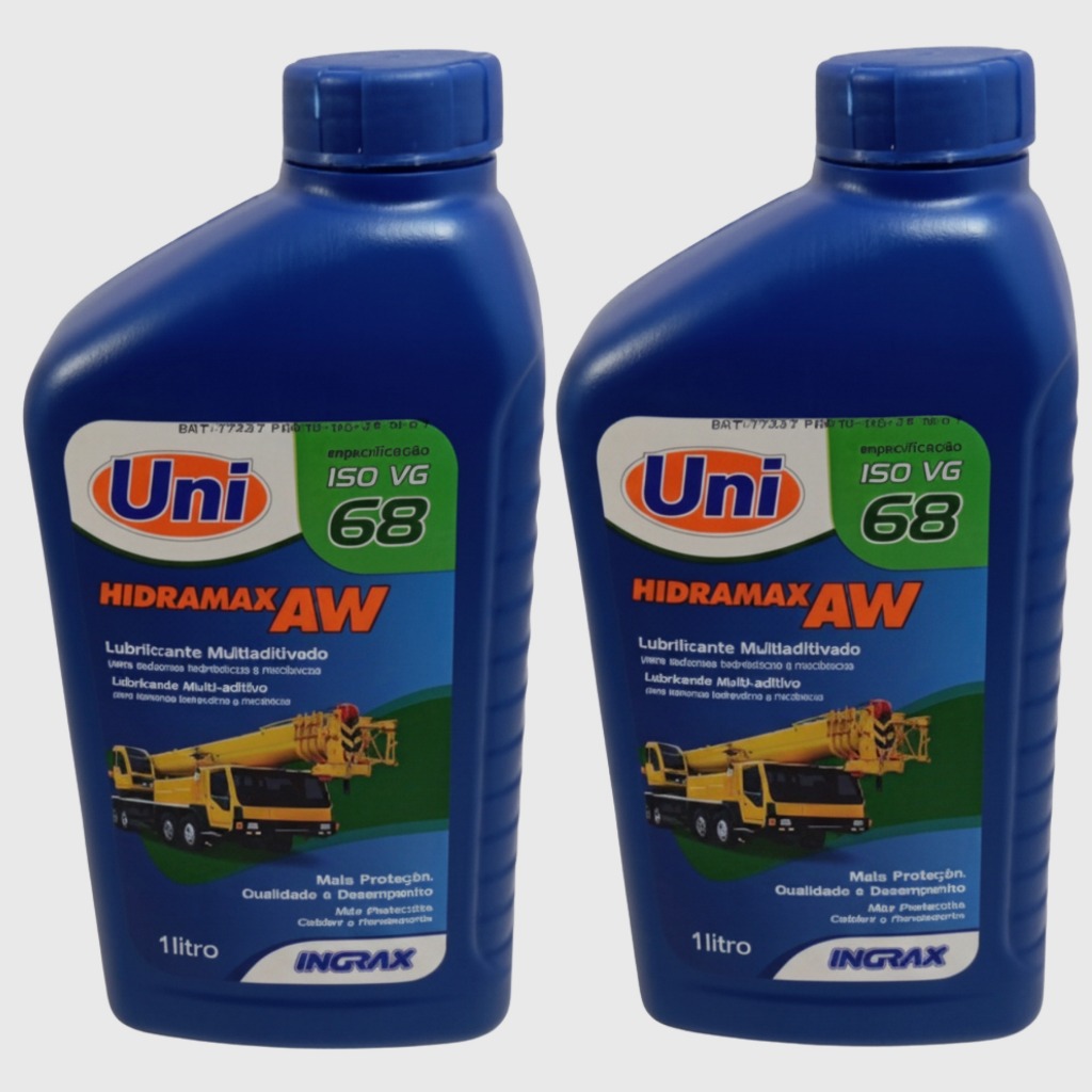 Óleo Hidráulico AW68 ISO VG Hidramax 2L Ingrax Lubrificante para Compressores e Máquinas