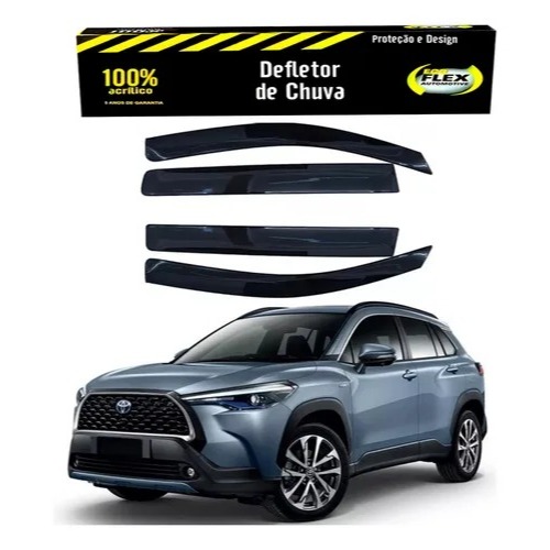 Calha de Chuva Corolla Cross 2021 2022 2023 2024 2025 4Portas