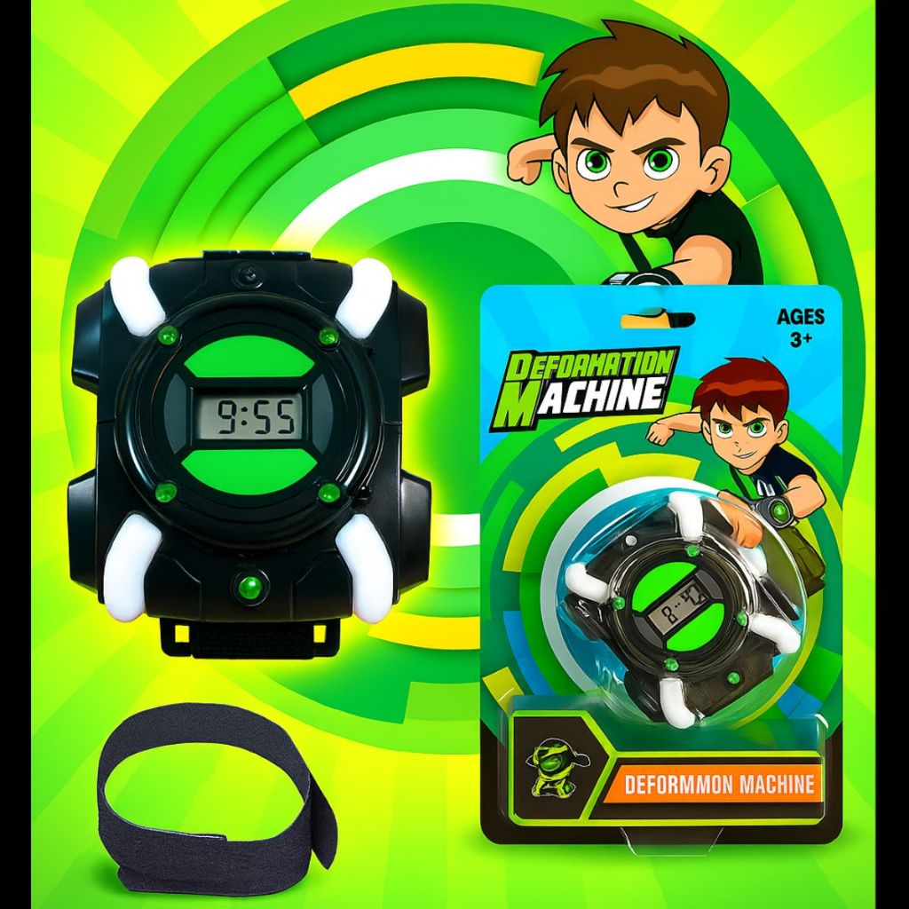Relógio Ben 10 Bem 10 Com Luz E Som Omnitrix Infantil Aliens Brinquedo Infantil