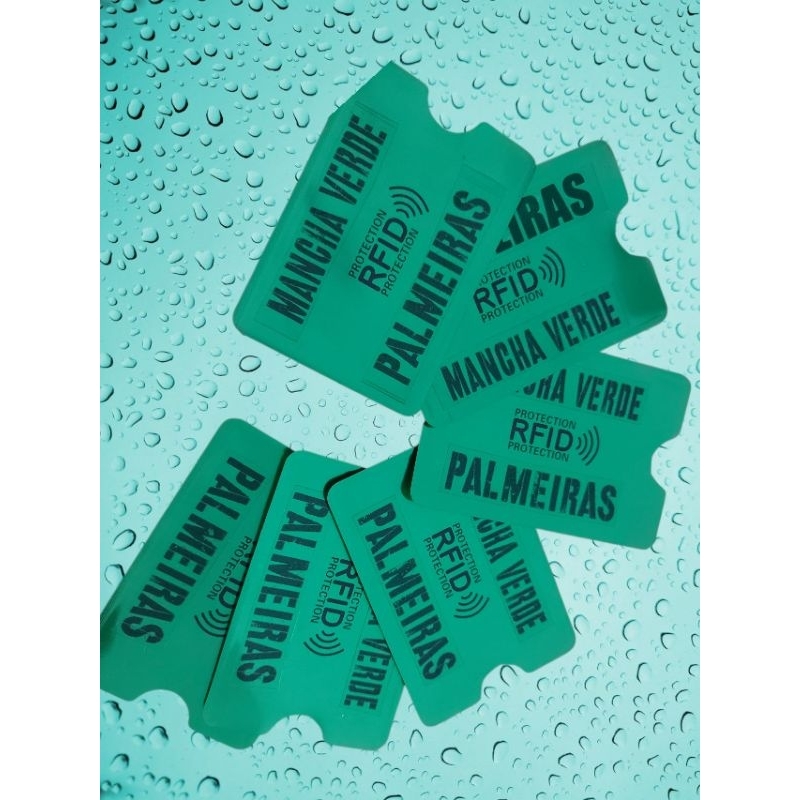 CAPINHA DO PALMEIRAS PROTETOR CARTÃO DE CRÉDITO E DÉBITO Rfid  ANTI FRAUDE POR COMPRA POR APROXIMAÇÃO