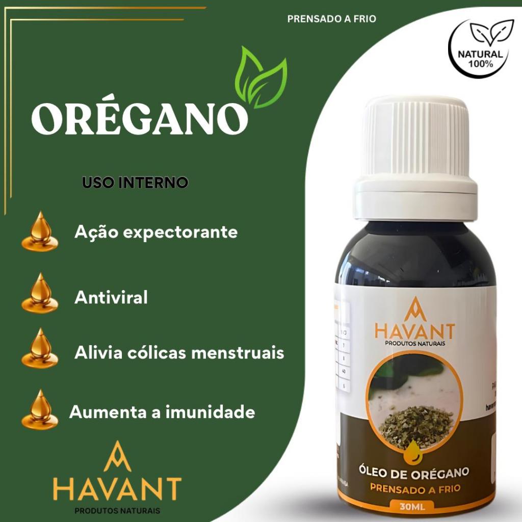 ÓLEO DE ORÉGANO PRENSADO A FIO 30ML 100%NATURAL