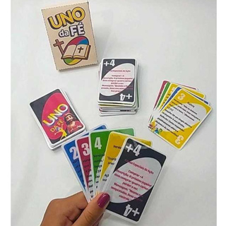 Jogo de Cartas Cristão Tipo UNO | Educativo Infantil  54 cartas Lembrancinha Personalizada em Oferta na Shopee