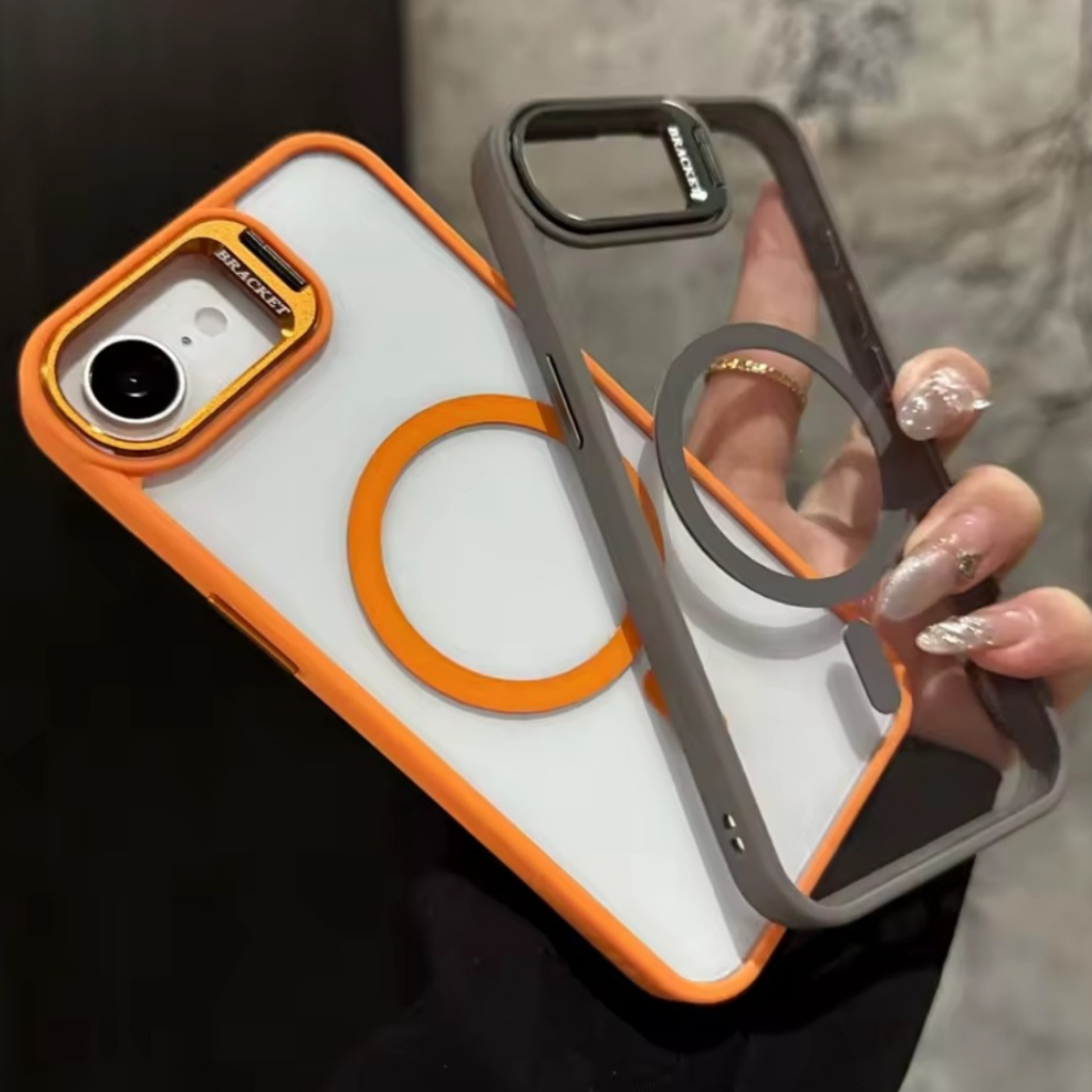 Capa Capinha case Magnética luxo magsafe Indução proteção  lente câmera Para iPhone 16E lançamento