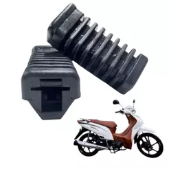 Par Borracha Pedal Apoio Estribo Central Shineray Jet 50 S / 125 SS
