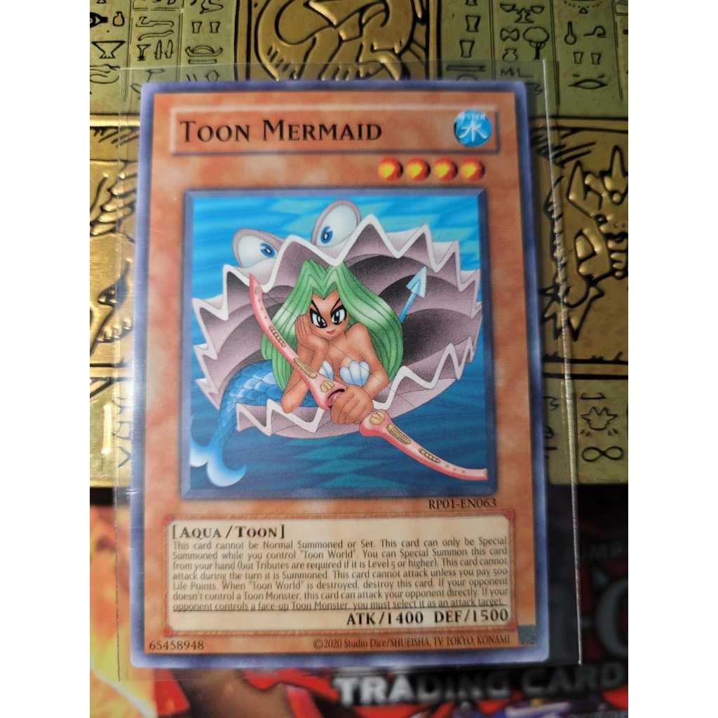 Toon Mermaid - Sereia Toon - Raridade COMUM - Yugioh! Original Konami