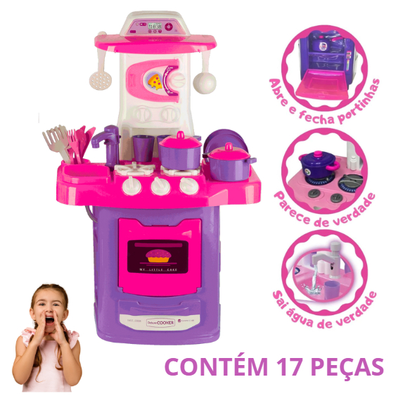 O que é Cozinha Infantil Menina Completa Pia Fogão Forno Sai Água? Guia e Onde Comprar | BuscaProdutos