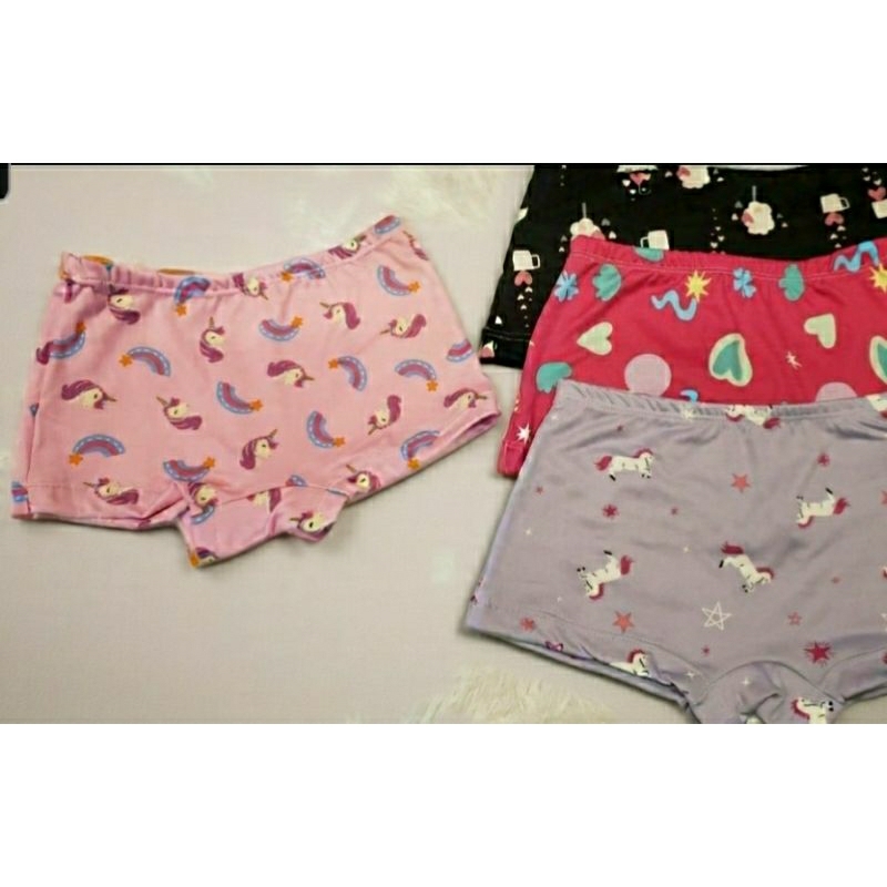 Promoção Kit com 5 e 10 Calcinhas Boxer infantil Juvenil Feminina Menina Calcinha Box calcinha shortinho Estampa Sortida