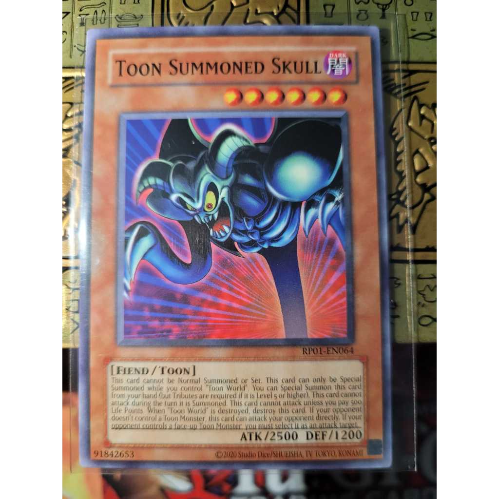 Toon Summoned Skull - Raridade COMUM - Yugioh! Original Konami