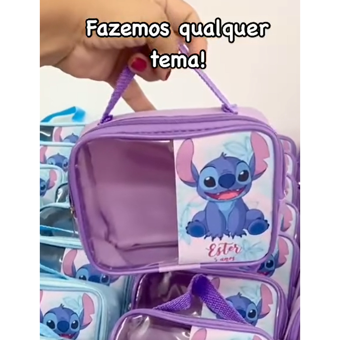 LUDI VISOR PERSONALIZADA 14X18 VISOR TRANSPARENTE E LATERAIS cor escolha o tema Jardim Stitch moana bluey