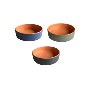 Saladeira/Tigela para Servir Porções 1,4 L em Cerâmica Refratária Bicolor Individual em Oferta na Shopee