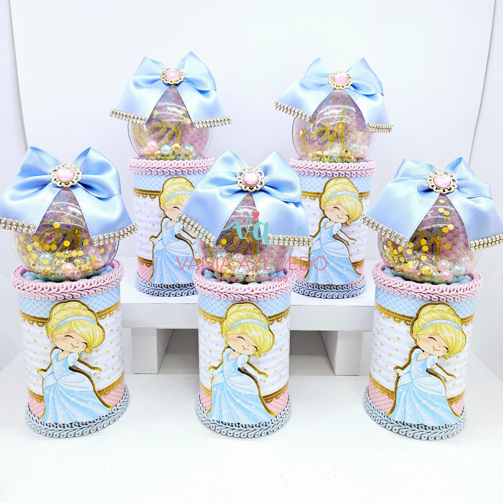 Kit Festa Luxo Cinderela Personalizados I Lembrancinhas I Festas I Aniversários I Cofrinho Personalizado I Cofrinho