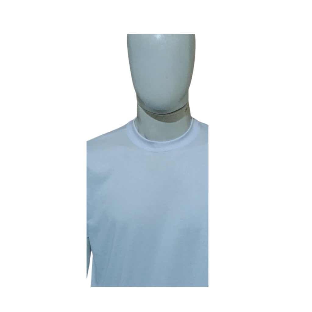 Camiseta Básica Branca Gola U Malha PV Unissex Uniforme Escolar Academia Personalizáve