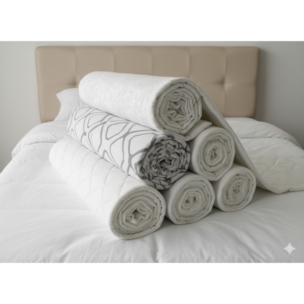 1 Metro Tecido Malha Jacquard Poliéster Bambu Para Colchão