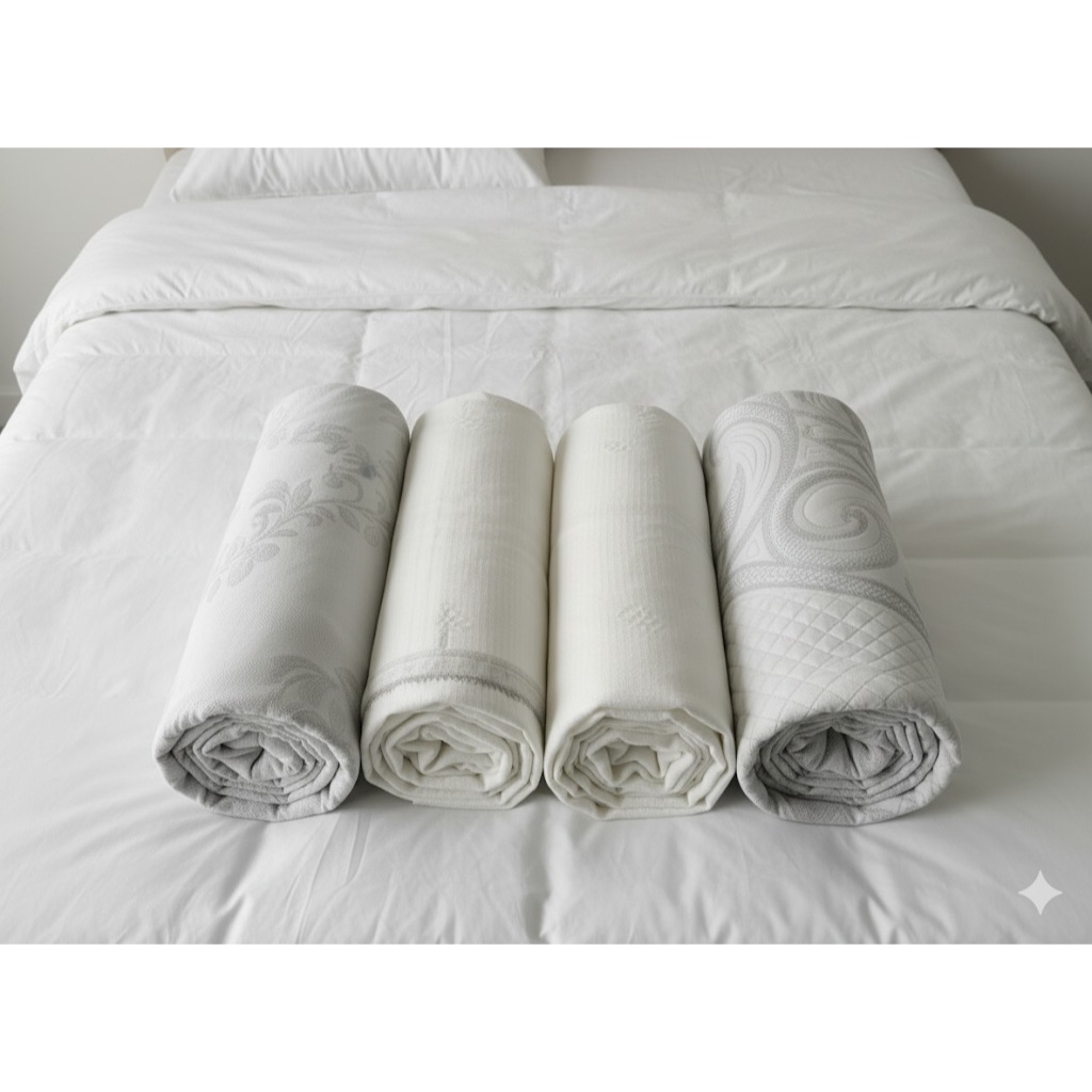 1 Metro Tecido Malha Jacquard Para Revestimento De Colchão Premium Bambu