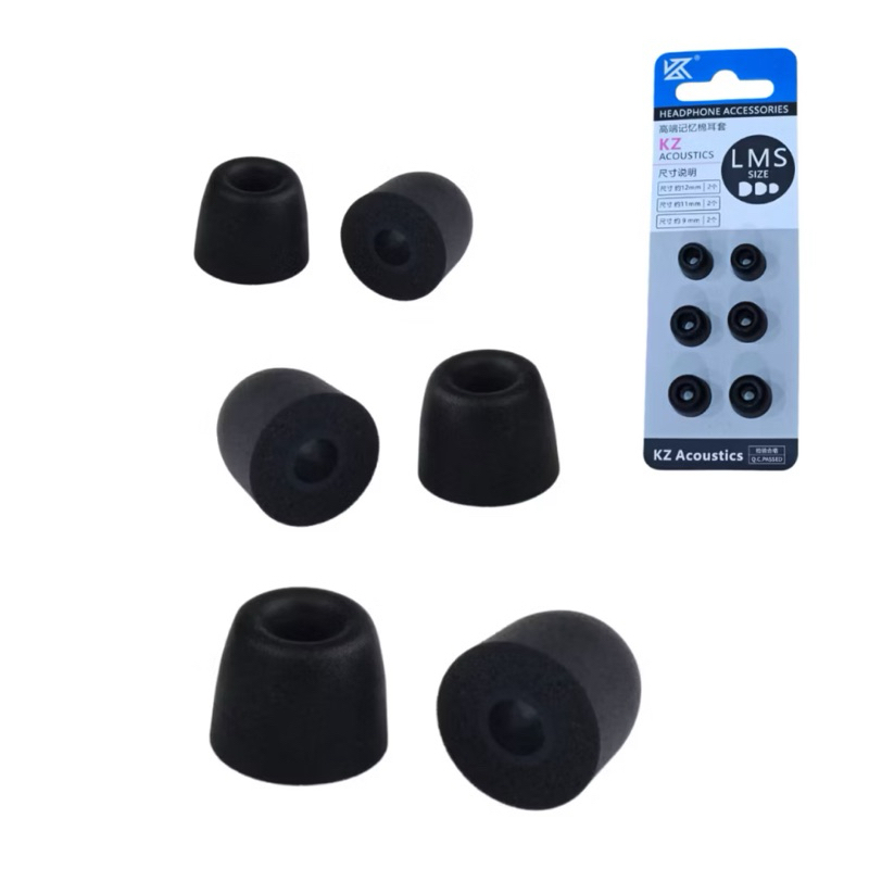 Espuma de Memória kz Tampões Auriculares De Algodão Pontas De Espuma Em Fones De Ouvidod em Oferta na Shopee