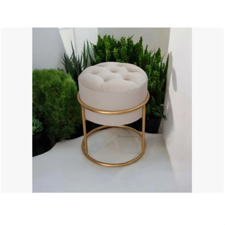 Puff Argola De ferro Banqueta de Sala Quarto Penteadeira Decoração Escolha Sua Cor em Oferta na Shopee