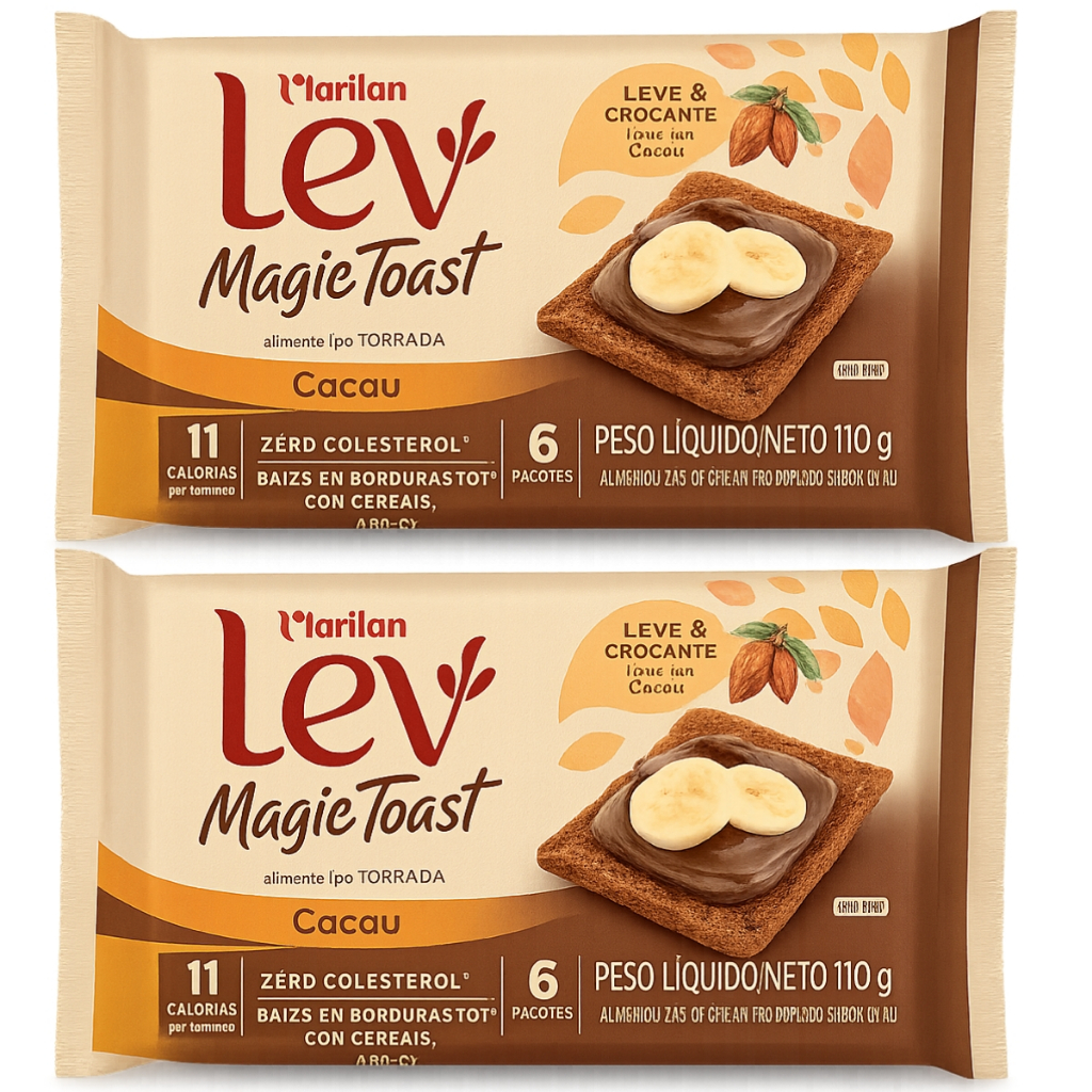 Torrada Marilan Magic Toast Cacau Pacote com 110g