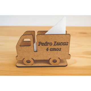 Porta Guardanapo Caminhão Personalizado em MDF Cru 3 mm corte Laser11,5x8 cm em Oferta na Shopee