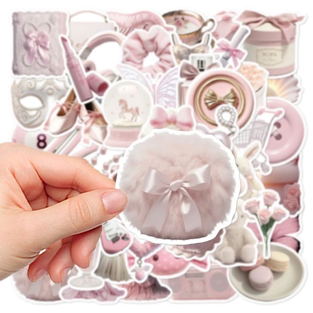 50 Stickers Pink Gentle Ballet Girl Style  | Adesivos para Kindle, Planner, Journal e Scrapbook em Oferta na Shopee