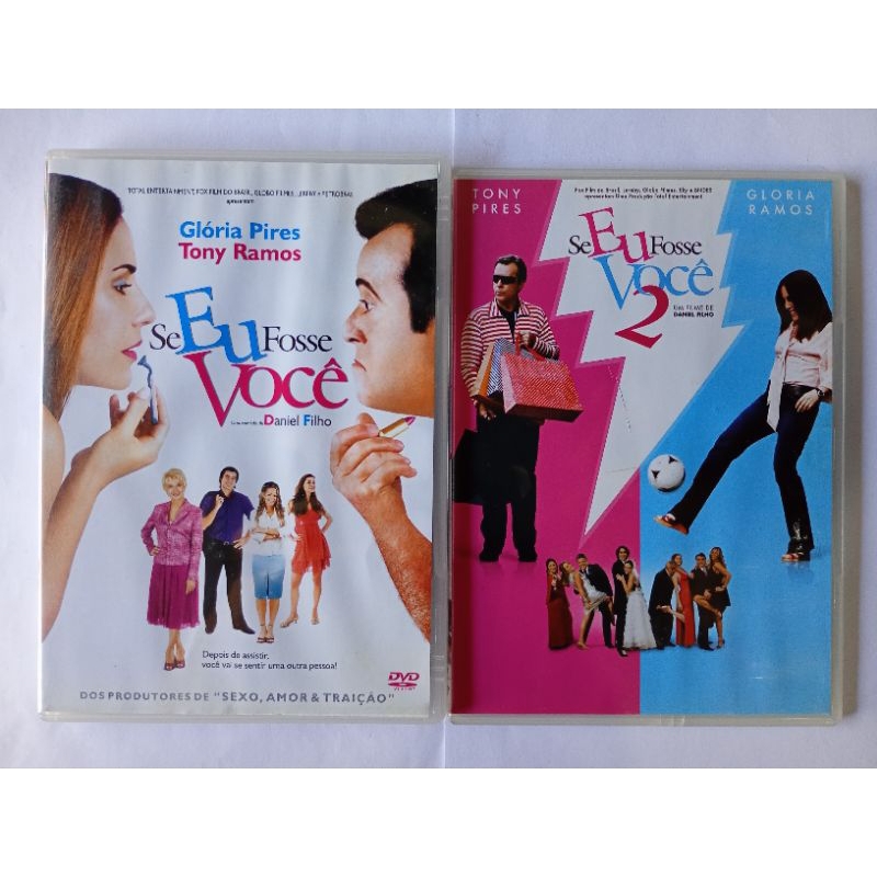 Dvd Se Eu Fosse Você 1 e 2 Tony Ramos Gloria Pires Original